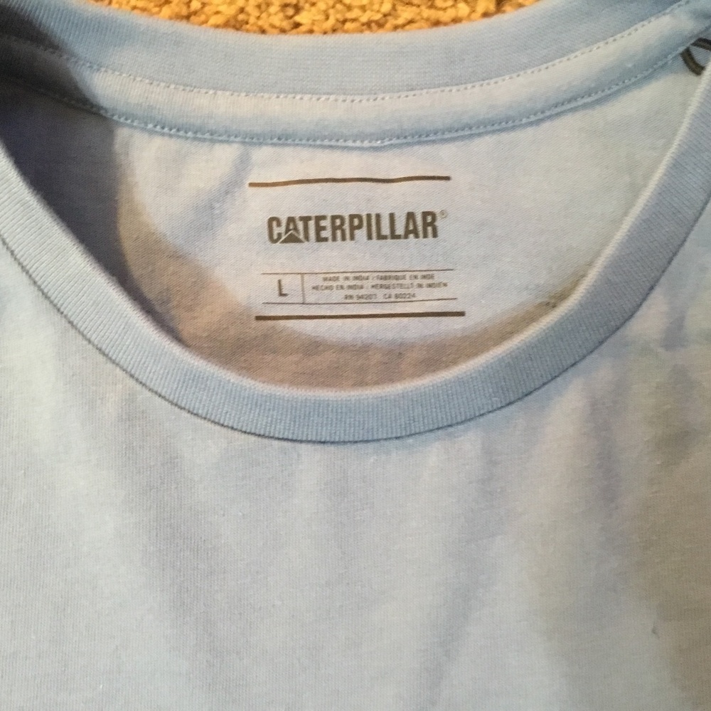 NEW! Blue Caterpillar Pocket T-Shirt - Picture 4 of 4